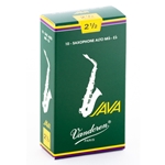 Vandoren Java Alto Saxophone Reeds 2.5 Box of 10