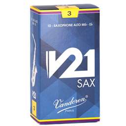 Vandoren V21 Alto Saxophone Reeds 3 Box of 10