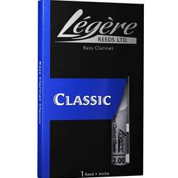 Legere Classic Bass Clarinet Reed 2.5 Pack of 1