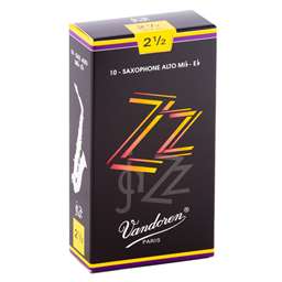 Vandoren ZZ Alto Saxophone Reeds 2.5 Box of 10