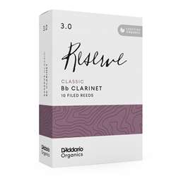 D'Addario Organic Reserve Classic Bb Clarinet Reeds 3 Box of 10