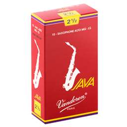 Vandoren Java Red Cut Alto Saxophone Reeds 2.5 Box of 10