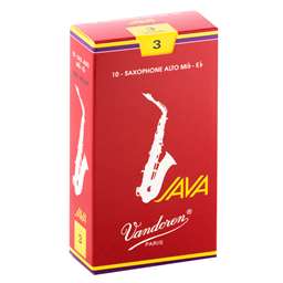 Vandoren Java Red Cut Alto Saxophone Reeds 3 Box of 10