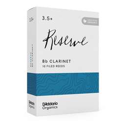 D'Addario Organic Reserve Bb Clarinet Reeds 3.5+ Box of 10