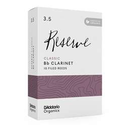 D'Addario Organic Reserve Classic Bb Clarinet Reeds 3.5 Box of 10