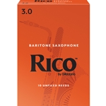 Rico Baritone Saxophone Reeds 3 Box of 10