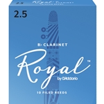 Rico Royal Clarinet Reeds 2.5 Box of 10