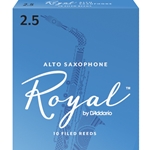 Rico Royal Alto Saxophone Reeds 2.5 Box of 10
