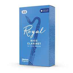 Royal Bass Clarinet Reeds 2.5 Box of 10