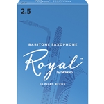 Rico Royal Baritone Saxophone Reeds 2.5 Box of 10