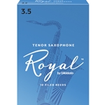 Rico Royal Tenor Saxophone Reeds 3.5 Box of 10