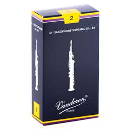 Vandoren Traditional Soprano Saxophone Reeds 2 Box of 10