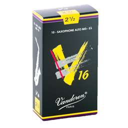 Vandoren V16 Alto Saxophone Reeds 2.5 Box of 10