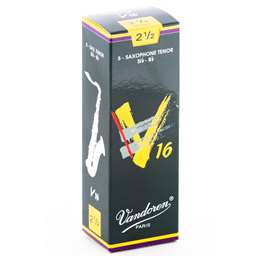 Vandoren V16 Tenor Saxophone Reeds 2.5 Box of 5