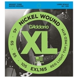 D'Addario EXL165 Nickel Wound Bass Strings Custom Light