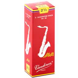 Vandoren Java Red Cut Tenor Saxophone Reeds 2.5 Box of 5