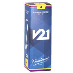 Vandoren V21 Bass Clarinet Reeds 4 Box of 5