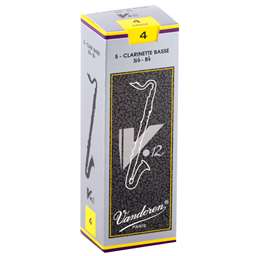 Vandoren V12 Bass Clarinet Reeds 4 Box of 5
