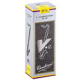 Vandoren V12 Bass Clarinet Reeds 3.5 Box of 5