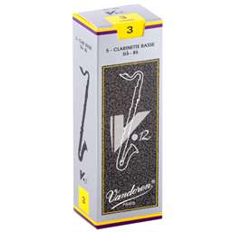 Vandoren V12 Bass Clarinet Reeds 3 Box of 5