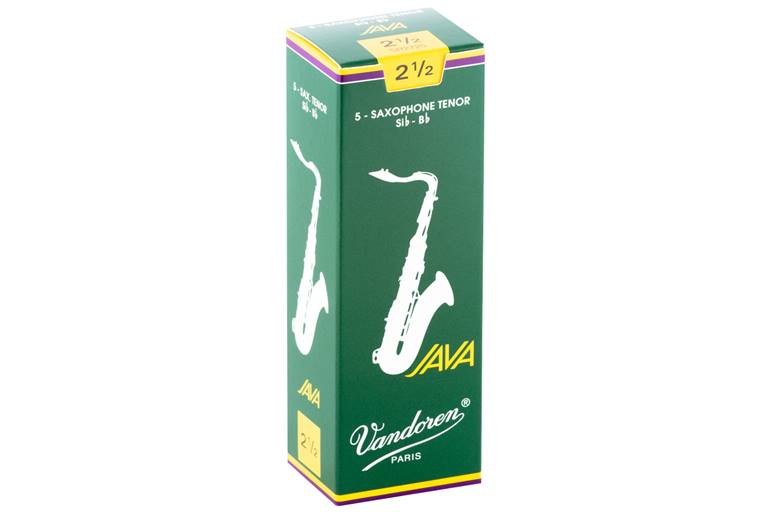Vandoren Java Tenor Saxophone Reeds 2.5 Box of 5