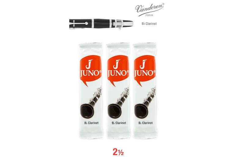 Juno Bb Clarinet Reeds 2.5 Pack of 3