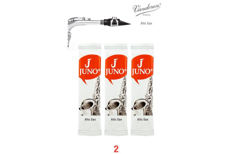 Juno Alto Saxophone Reeds 2 Pack of 3