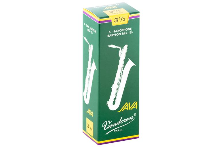 Vandoren Java Baritone Saxophone Reeds 3.5 Box of 5