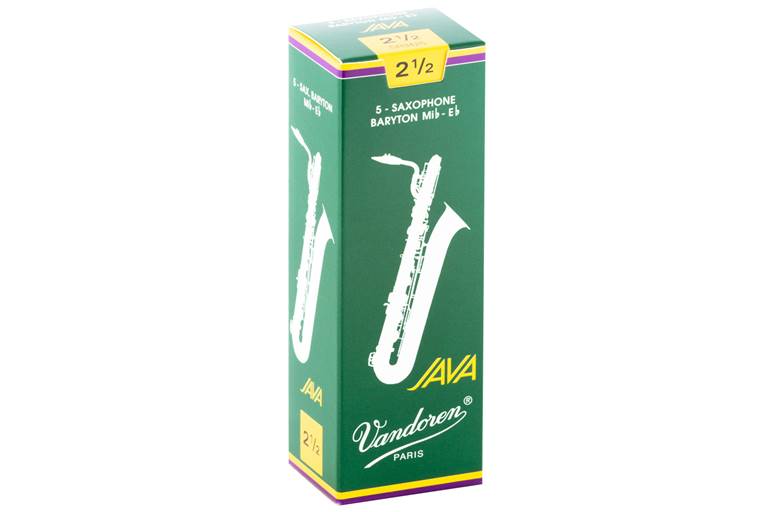 Vandoren Java Baritone Saxophone Reeds 2.5 Box of 5