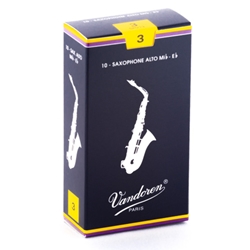 Vandoren Traditional Alto Saxophone Reeds 3 Box of 10