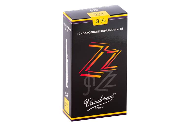 Vandoren ZZ Soprano Saxophone Reeds 3.5 Box of 10