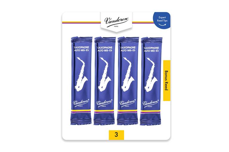 VA4AS3M Saied Reed Club - Vandoren Alto Sax #3 Monthly Reed Subscription