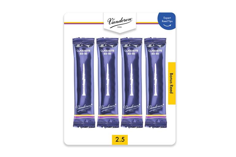 VA4CL25M Saied Reed Club - Vandoren Bb Clarinet #2.5 Monthly Reed Subscription