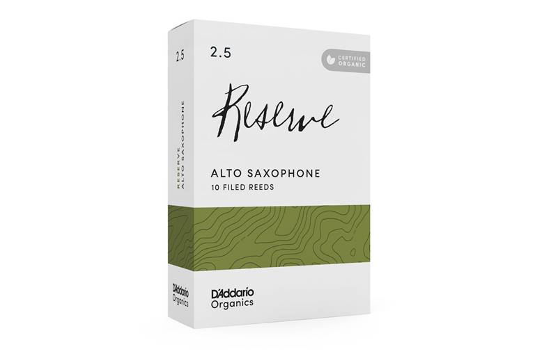 D'Addario Organic Reserve Alto Saxophone Reeds 2.5 Box of 10