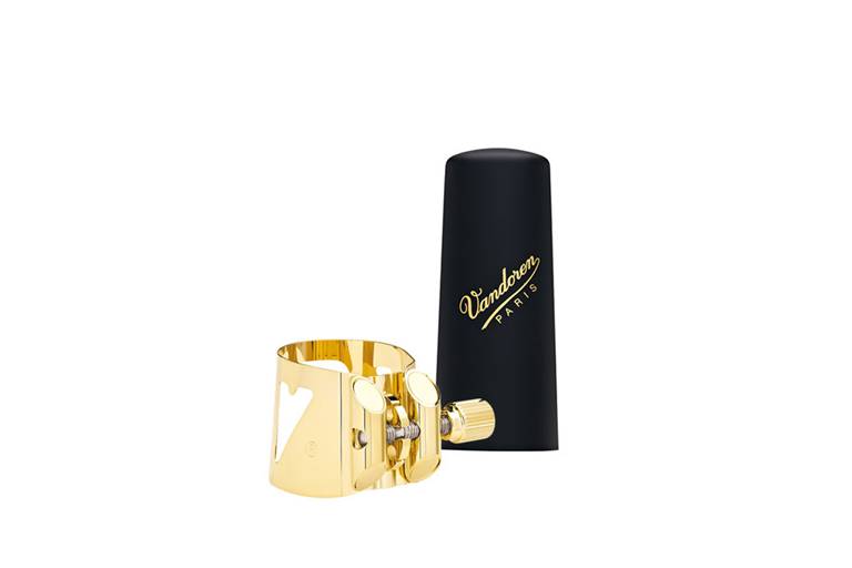Vandoren LC07P Optimum Alto Saxophone Ligature and Cap Set Golden