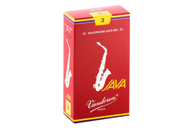 Vandoren Java Red Cut Alto Saxophone Reeds 3 Box of 10