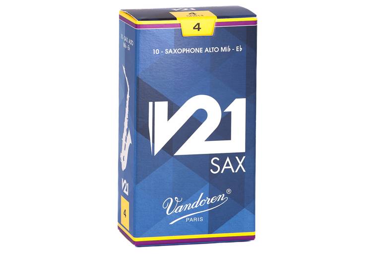 Vandoren V21 Alto Saxophone Reeds 4 Box of 10