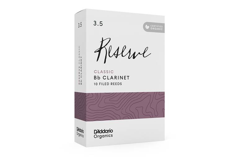 D'Addario Organic Reserve Classic Bb Clarinet Reeds 3.5 Box of 10