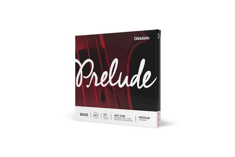D'Addario J610 3/4 Prelude Bass String Set Medium Tension
