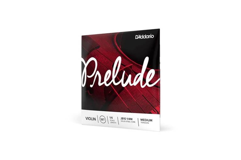 D'Addario J810 1/4 Prelude Violin String Set Medium Tension