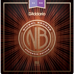DAddario Nickel Bronze Acoustic Strings 11-52 Custom Light