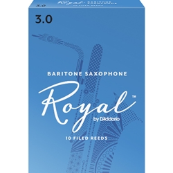Rico Royal Baritone Saxophone Reeds 3 Box of 10