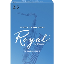 Rico Royal Tenor Saxophone Reeds 2.5 Box of 10