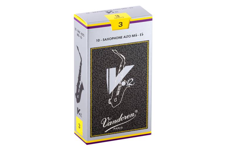 Vandoren V12 Alto Saxophone Reeds 3 Box of 10