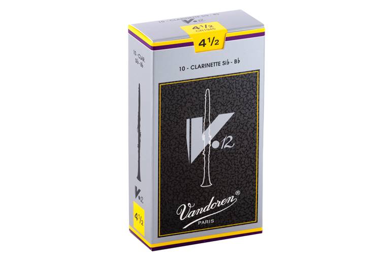 Vandoren V12 Clarinet Reeds 4.5 Box of 10