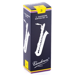 Vandoren Traditional Baritone Saxophone Reeds 3 Box of 5