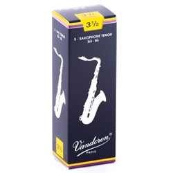 Vandoren Traditional Tenor Saxophone Reeds 3.5 Box of 5