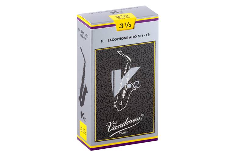 Vandoren V12 Alto Saxophone Reeds 3.5 Box of 10