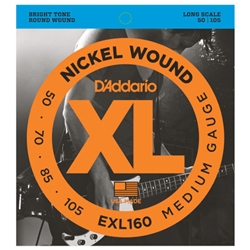 D'Addario EXL160 Nickel Wound Bass Strings Medium