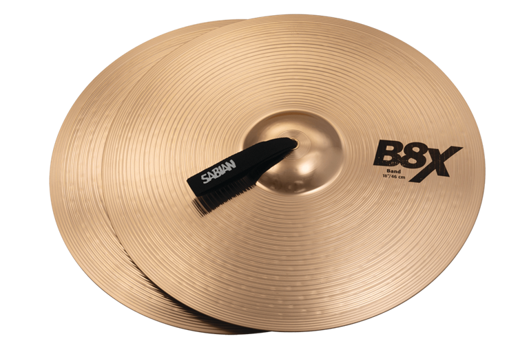 Sabian 18" B8X Marching Band Crash Cymbal Pair